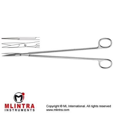Barre Vascular Scissor Straight Stainless Steel, 28 cm - 11" Barre Vascular Scissor Straight Stainless Steel, 28 cm - 11"